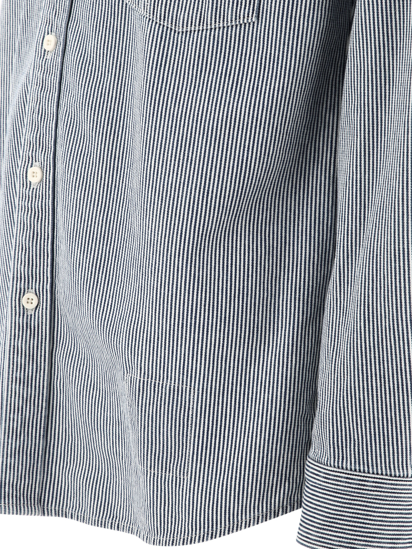 NONNATIVE Blue Dweller striped shirt